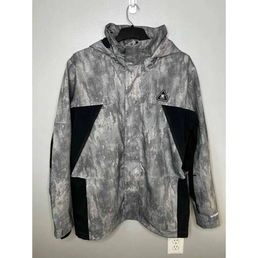 DC Command 45K Mens Jacket Sympatex Waterproof Hooded Gray/Black Size Medium - Picture 13 of 15